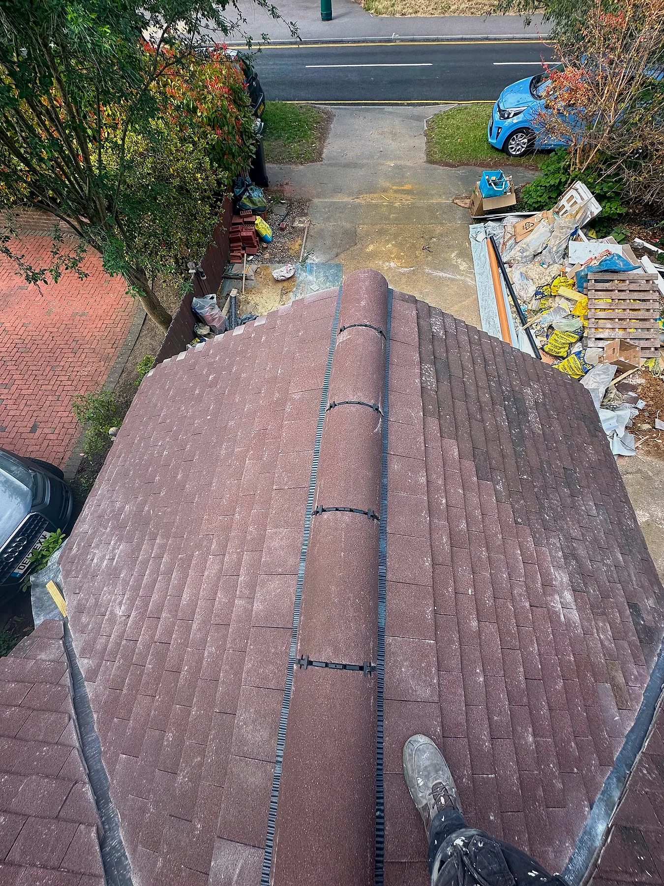 Existing roof surveyed before Gulf Builder conversion work