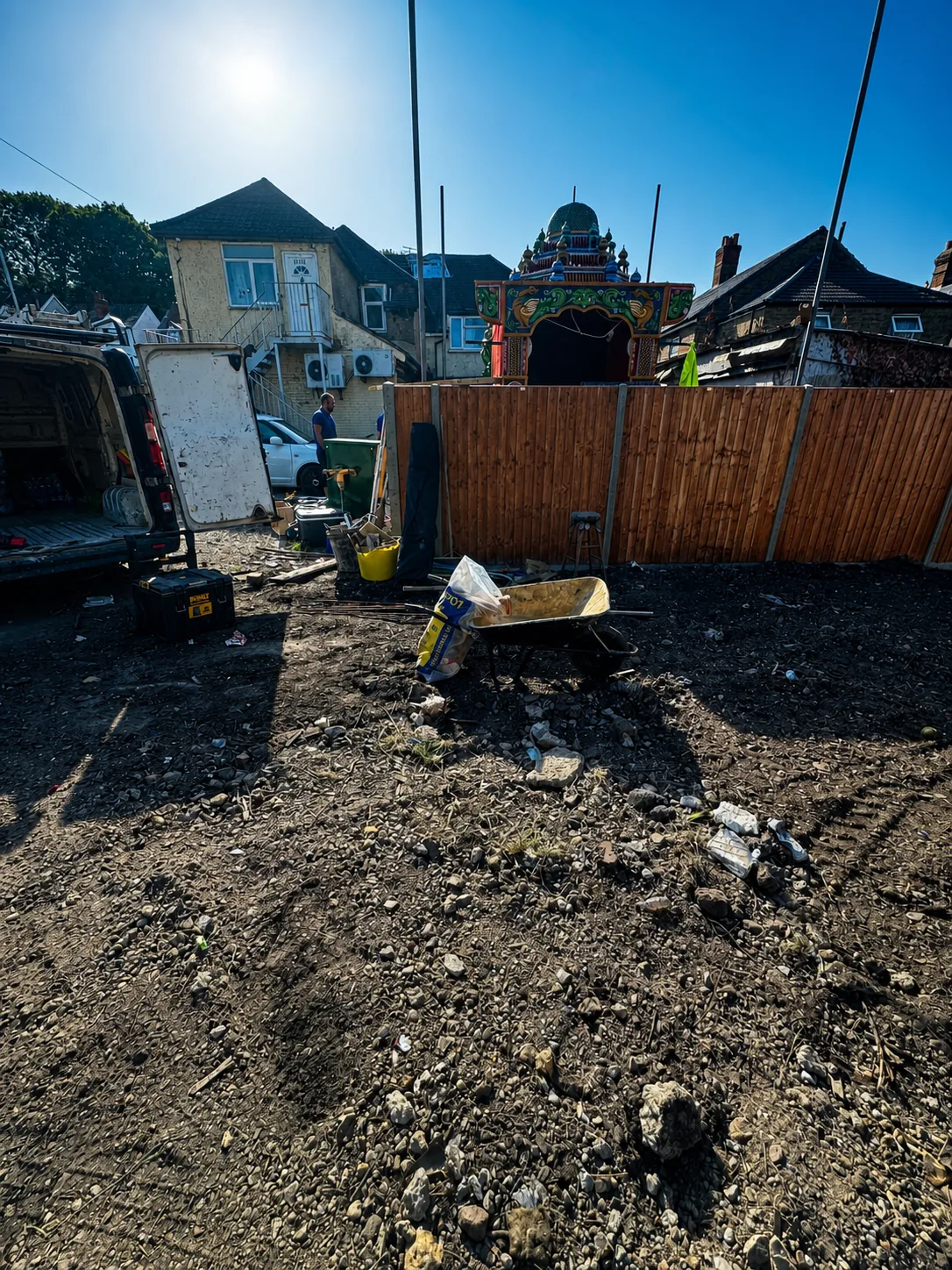 Site clearance and early ground preparation